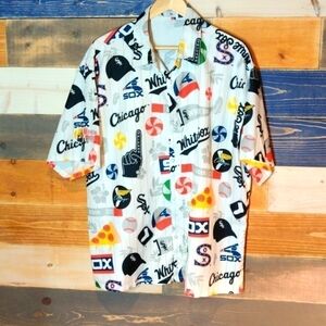 White Sox Shirt XL button down Hawaiian